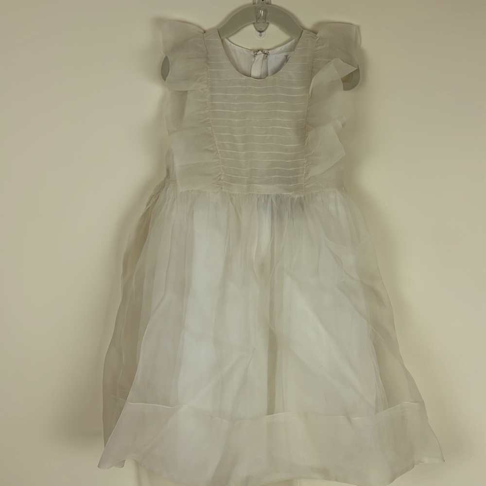 NWT Love by Nellystella Mae ivory silk organza girls dress size 8